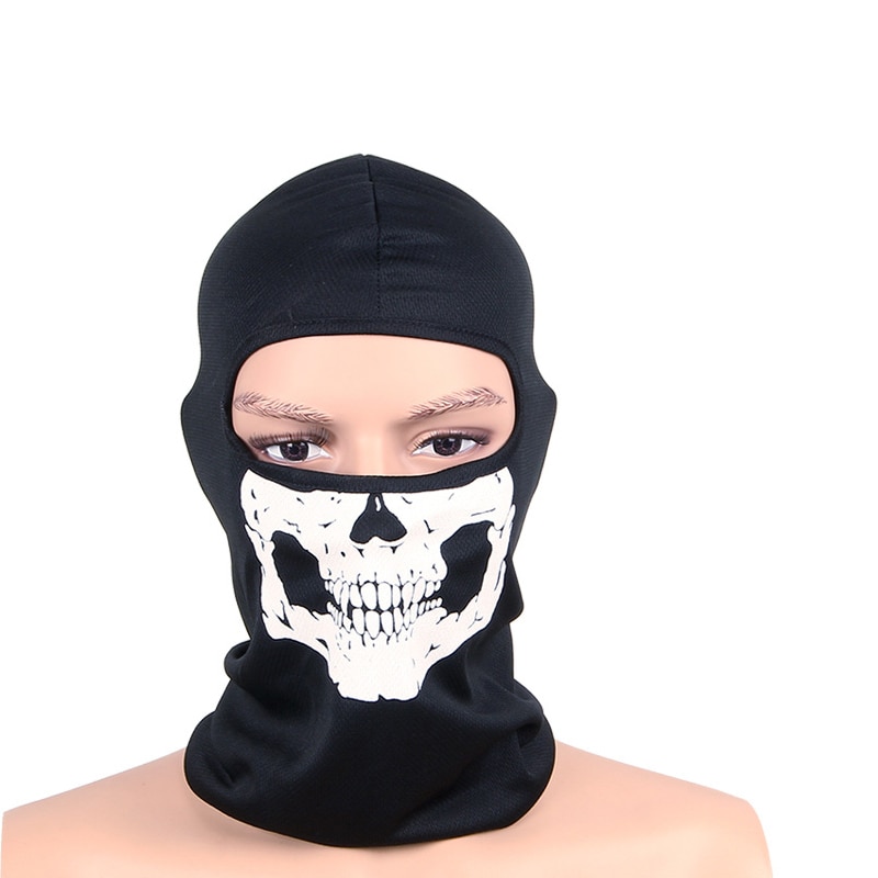 1pcs Head Face Mask Skull Balaclava Head Mask Gator Black Hood