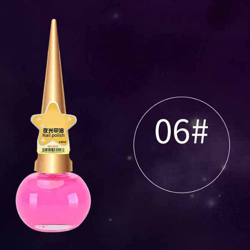 Vernis à ongles en Gel Fluorescent, Non toxique, 12 couleurs, néon lumineux, 14ML, à la , brille dans la nuit, pour femmes et enfants