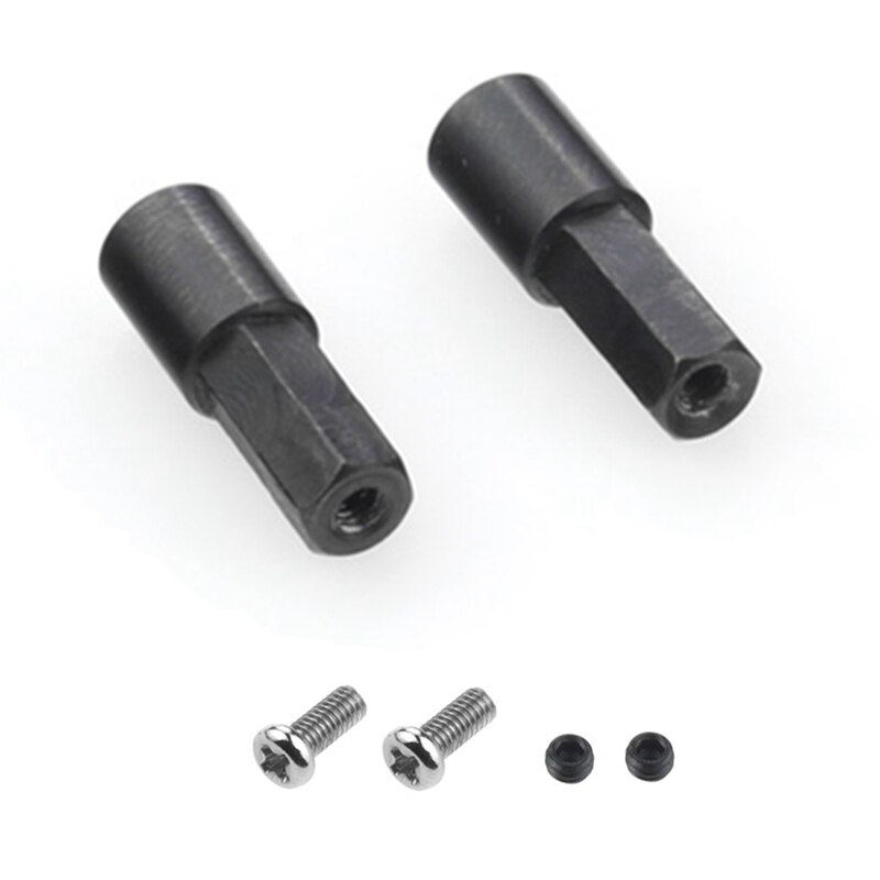 2 Stuks Metalen Achteras As Adapter Accessoires Voor Wpl D12 C14 C24 C34 B24 B36 Mn D90 D91 MN99S rc Auto Onderdelen: Default Title