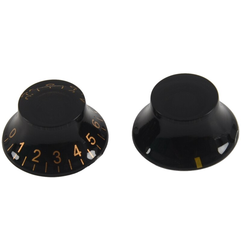1set Black Hat Golden Font Electric Guitar Knobs & 1 Set P90 Electric Guitar Soapbar Single Coil Pickups