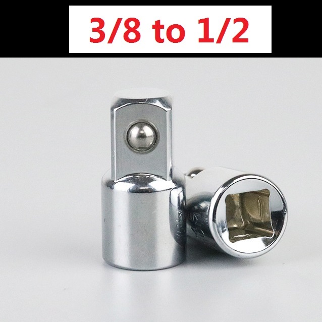 Hülsen Adapter Steckdose Konverter Adapter atz austauschbarer Adapter Ratschen schlüssel aufsatz 1/2 groß 3/8 mittel 1/4 klein: Dunkelrot
