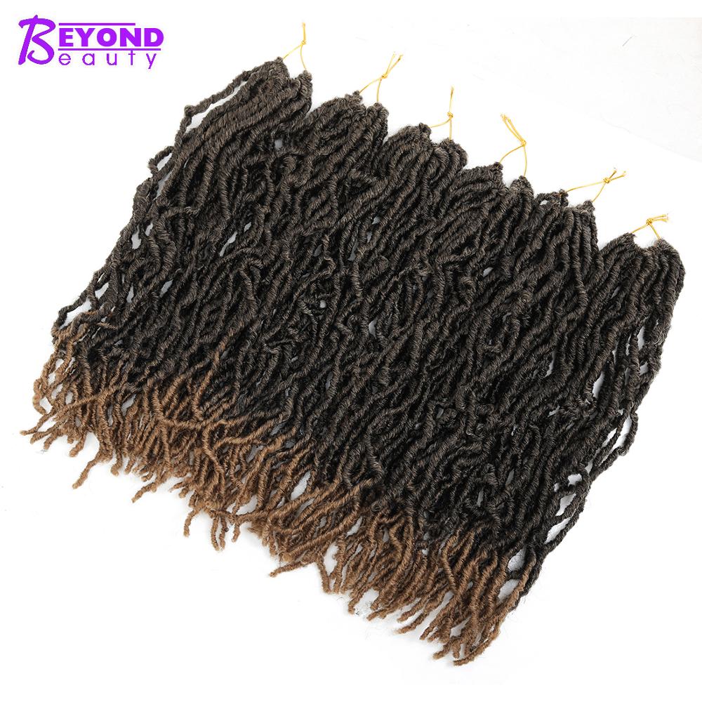 Faux Loks Häkeln Haar nu Loks Haar 18 Zoll 20 Wurzeln/Packungen Synthetische Häkeln Haar Ombre Flechten Haar Verlängerung