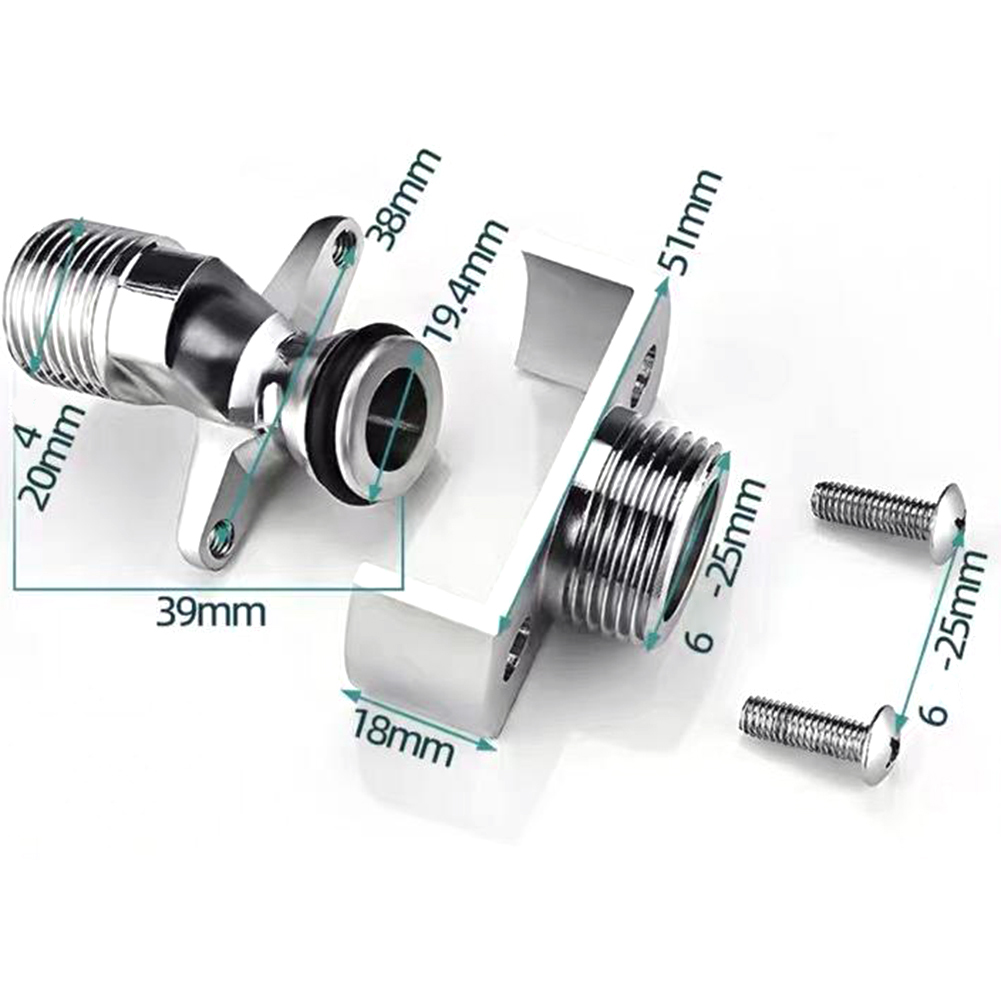 40Degree Adjustable Faucet Tap Adapter Angled Curved Foot Eccentric Screw Corner Conversion Accessories For Kitchens Bathrooms