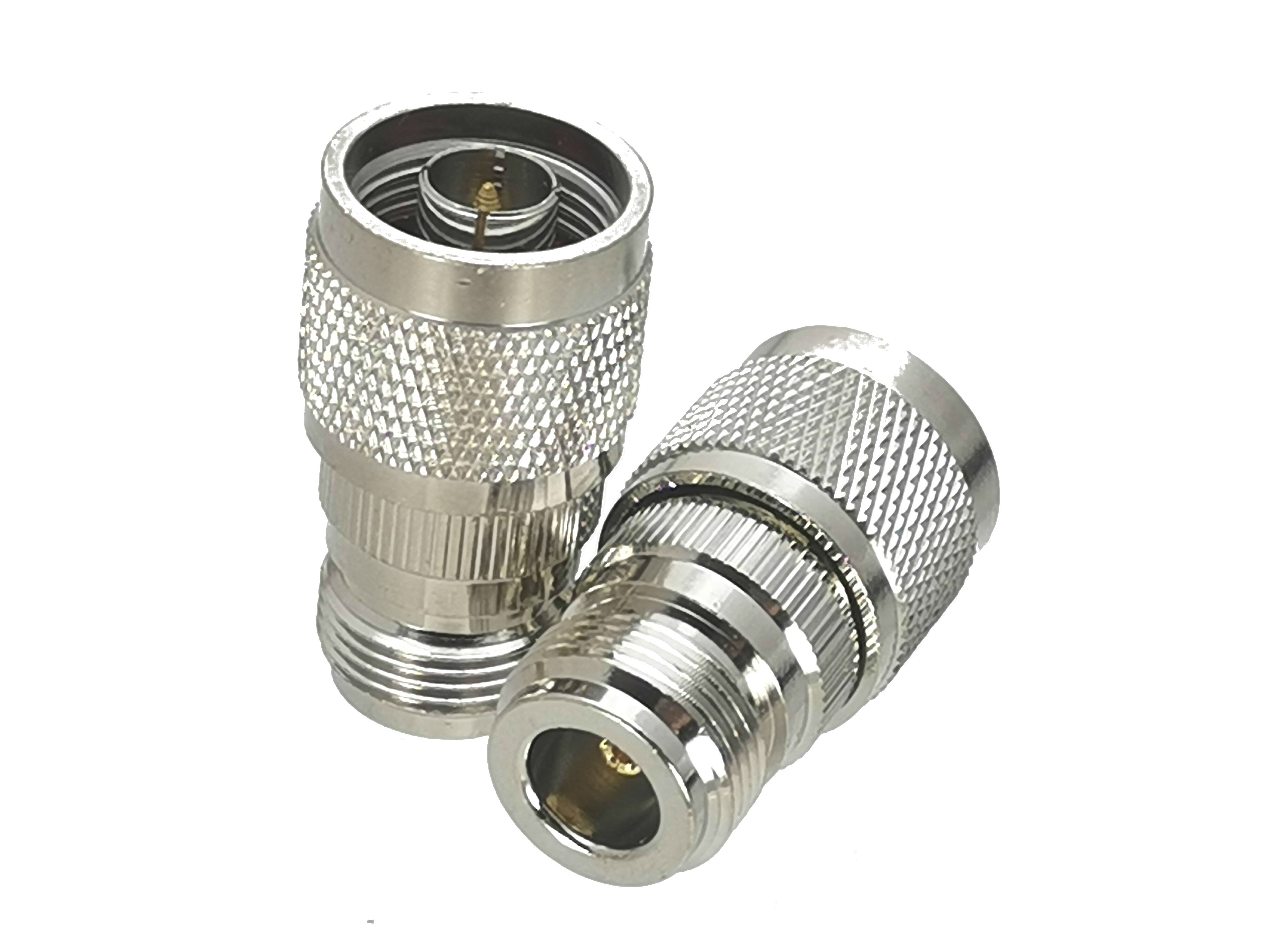 1Pcs N to N / UHF PL259 SO239 Male plug & Female jack & T Splitter & Right angle RF Coaxial Adapter connector Test Converter: Type 7-1pcs