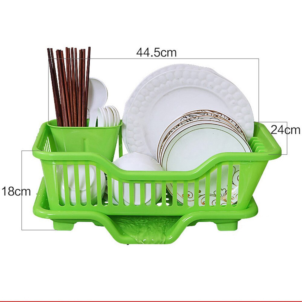 Storage Shelf Layer 2 Double-layer Multi-function Draining Tableware Tableware Dish Rack Rack Kitchen Dish Plastic: B3 Forward flow