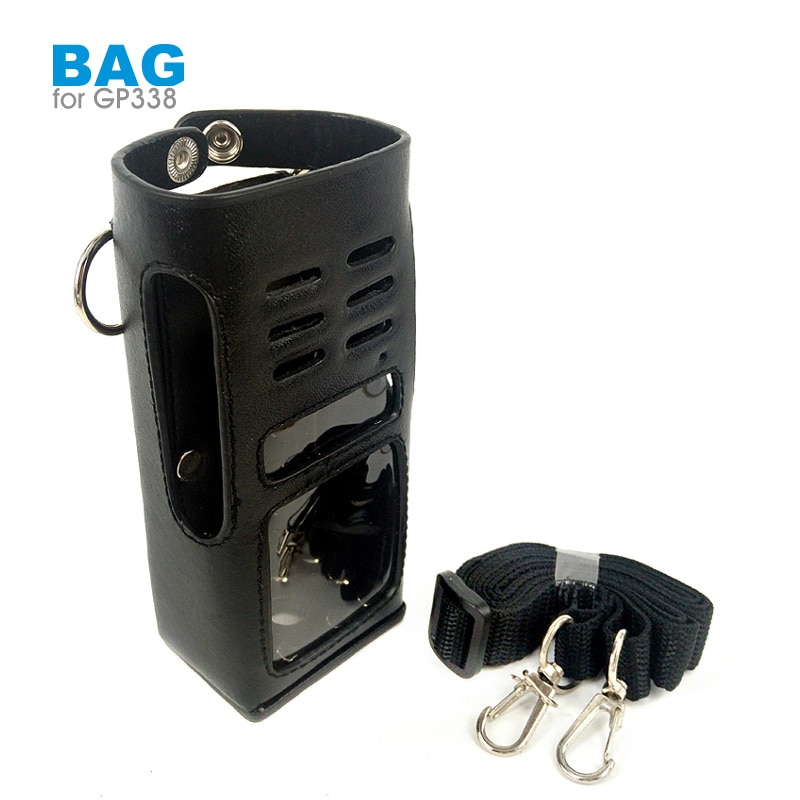 PU Lederen Tas Case voor Motorola GP338 GP360 GP380 HT1250 Walkie Talkie Walkie Talkie Hard Holster Beschermhoes