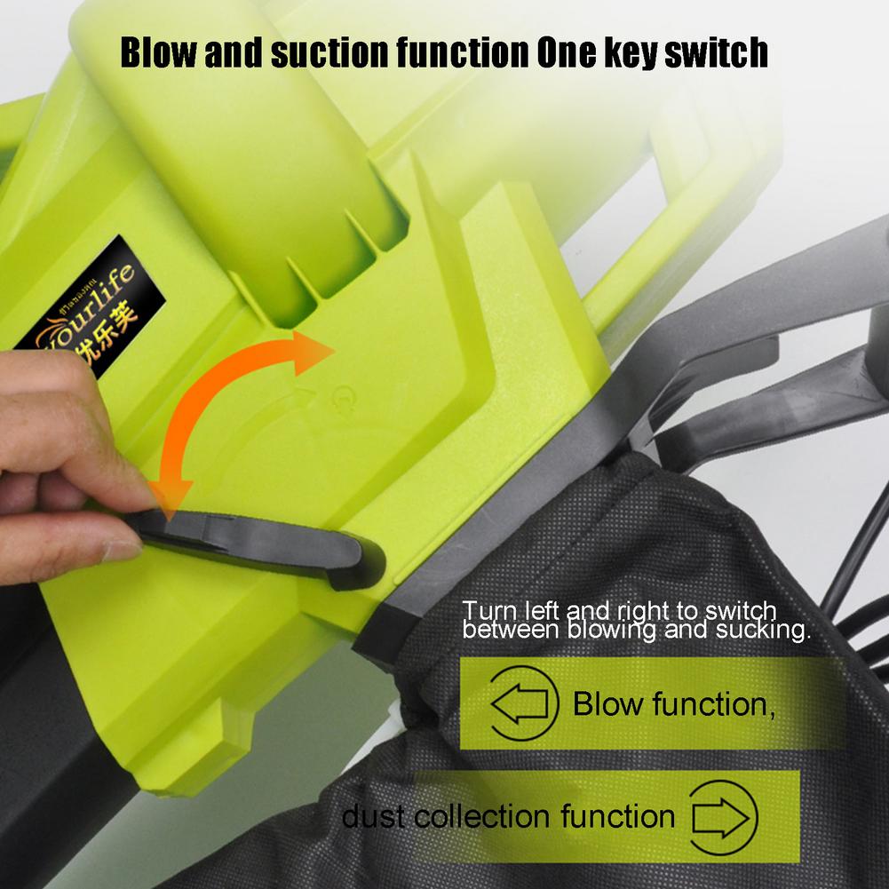 Garden Leaf Blower High-power Portable Garden Leaf Shredder 3 In 1 Garden Leaf Blower 3000W Blower And Suction Dual Purpose Blow