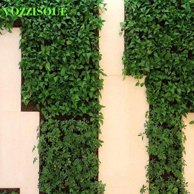 VOZZISOUE Muur Opknoping Planten Bonsai Zakken Planter Tuin Tas 9/18/25/36/49/ 56/64/81 zakken Verticale Tuin Groene Groeien Zakken