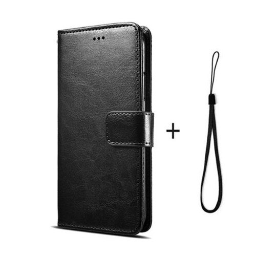 Para tcl l10 pro/l10 plus/l10 lite/t pro caso capa flip couro suporte do telefone coldre para funda silicona: for TCL T Pro / 0Black