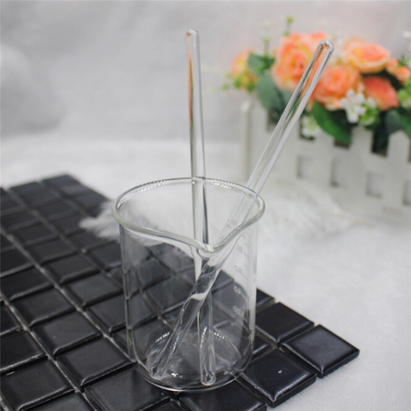 15CM Lippenstifte Glas Rühren Stange Runde Kopf transparent Glas Rühren Bar Feste Länge 15cm Lippenstift Rühren Stock Werkzeug p13