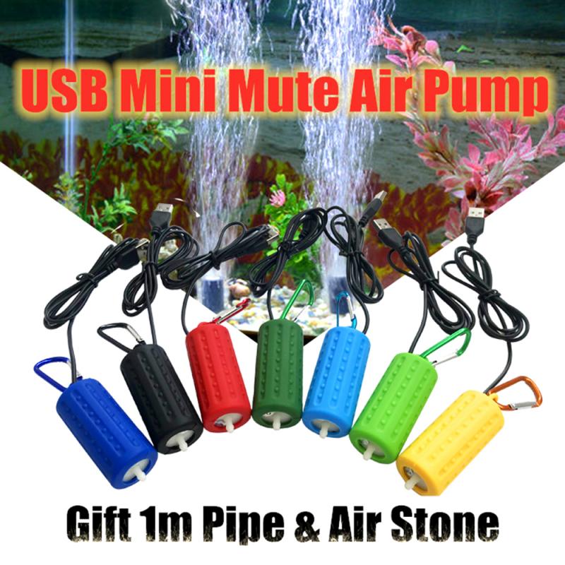 Aquarium Fish Tank Oxygen Air Pump Mute Portable USB Mini Oxygen Air Pump Mute Energy Saving Supplies Pet Products