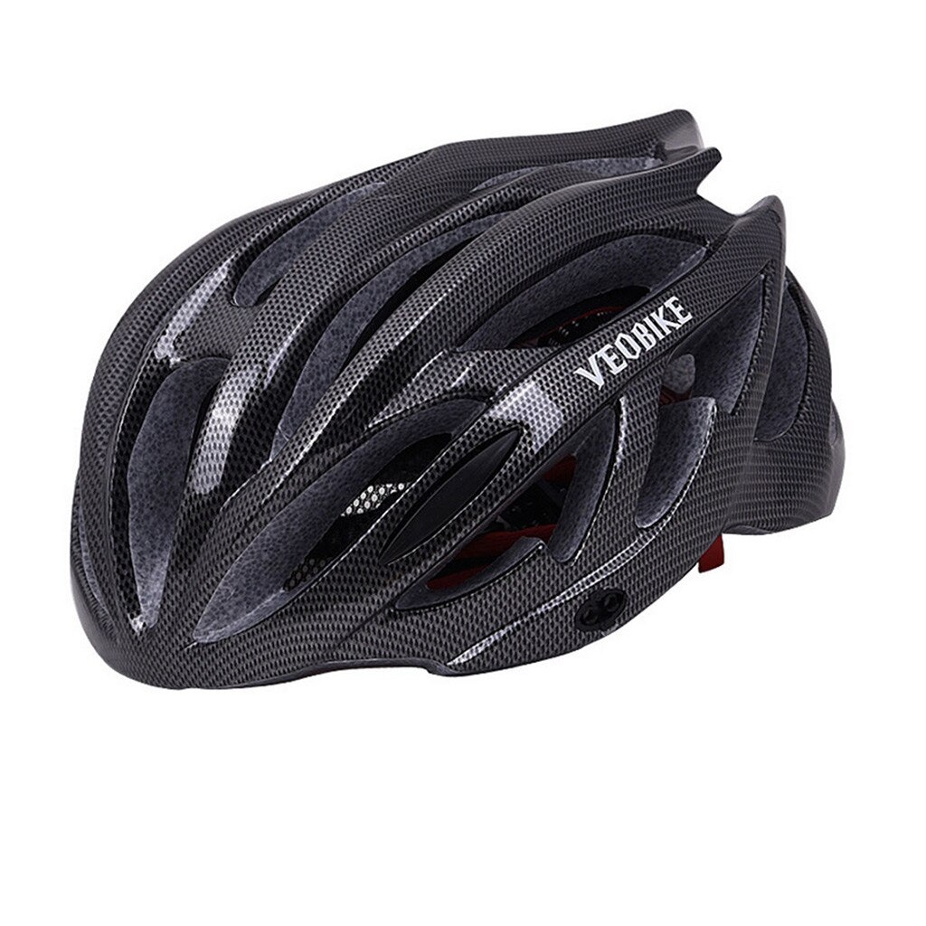 Cycling Helmet With Hat EPS+PC Cover MTB Bike Helmet Integrally-mold Cycling Mountain Bicycle Helmet casco ciclismo: BLACK