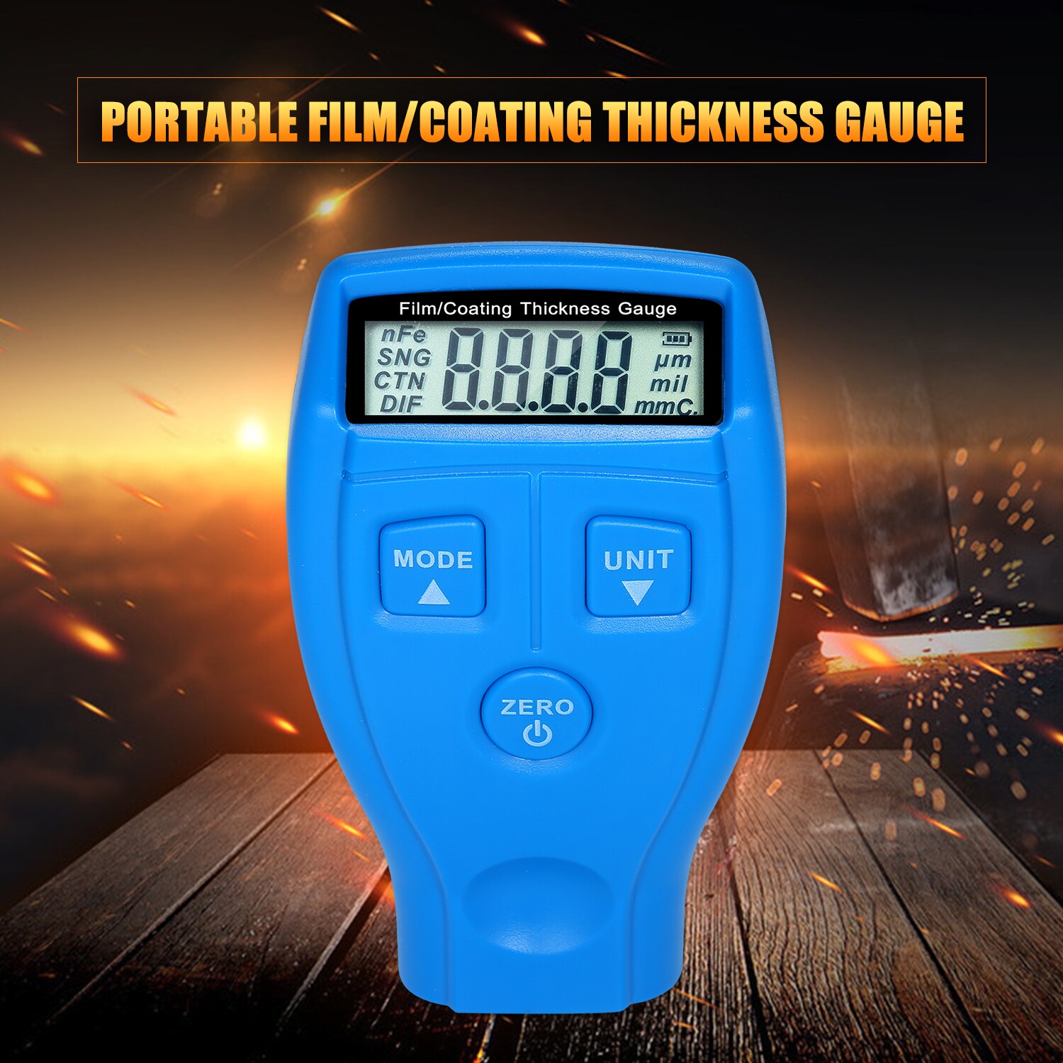 Film/Laagdiktemeter Mini Verf Dikte Tester Digitale Coating Meter Draagbare Laagdiktemeter