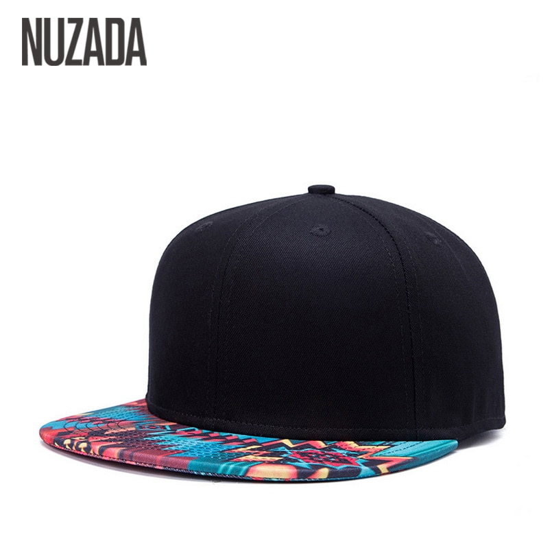 Merke nuzada unik baseballcaps for kvinner menn beintrykk mønster caps bomull populære street art hatter snapback