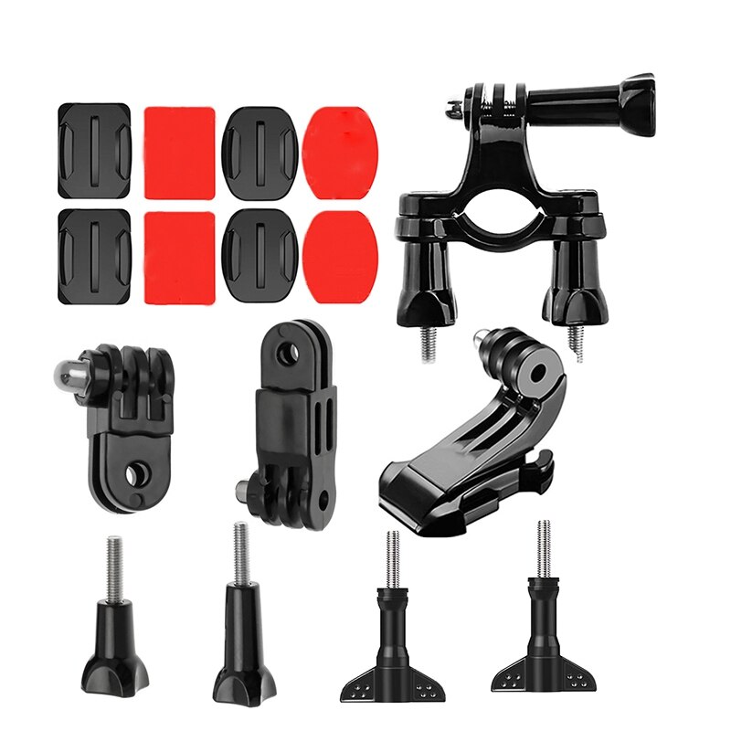 16 In 1 Action Camera Rijden/Parachute/Zweefvliegen Set Voor Osmo Pocket Gimbal Actie Camera Accessoires (Platte arc Base + J Mount + Bicycl