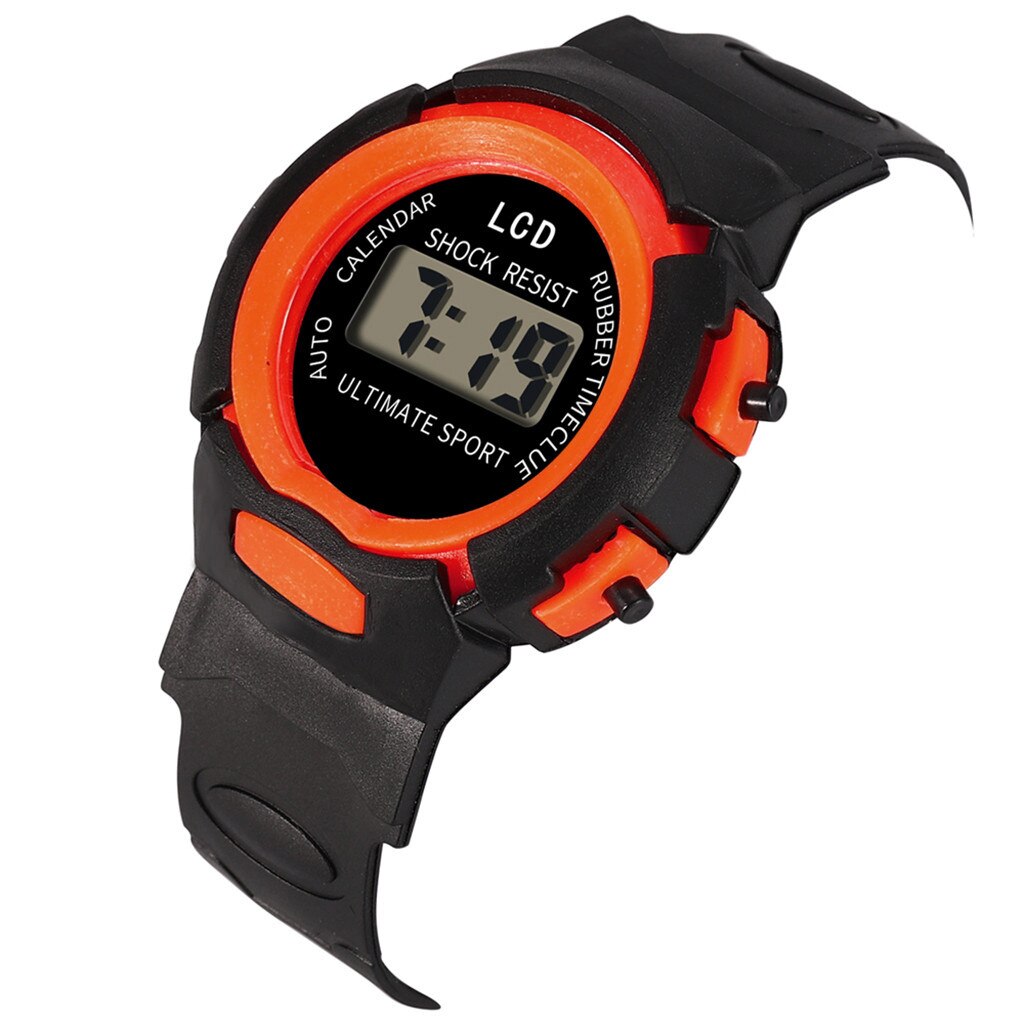 Kinderen Led Digitale Waterdicht Horloge Jongens Meisjes Sport Horloges Siliconen Rubber Horloge Kids Casual Horloge Cadeau # Cl