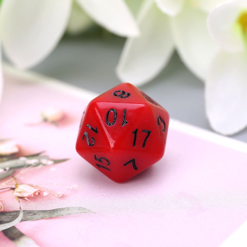 7 Pcs Acrylic Red Dice Black Points D4 D6 D8 D10 D12 D20 KTV Bar Nightclub Entertainment Tools Adult Toys N30 20