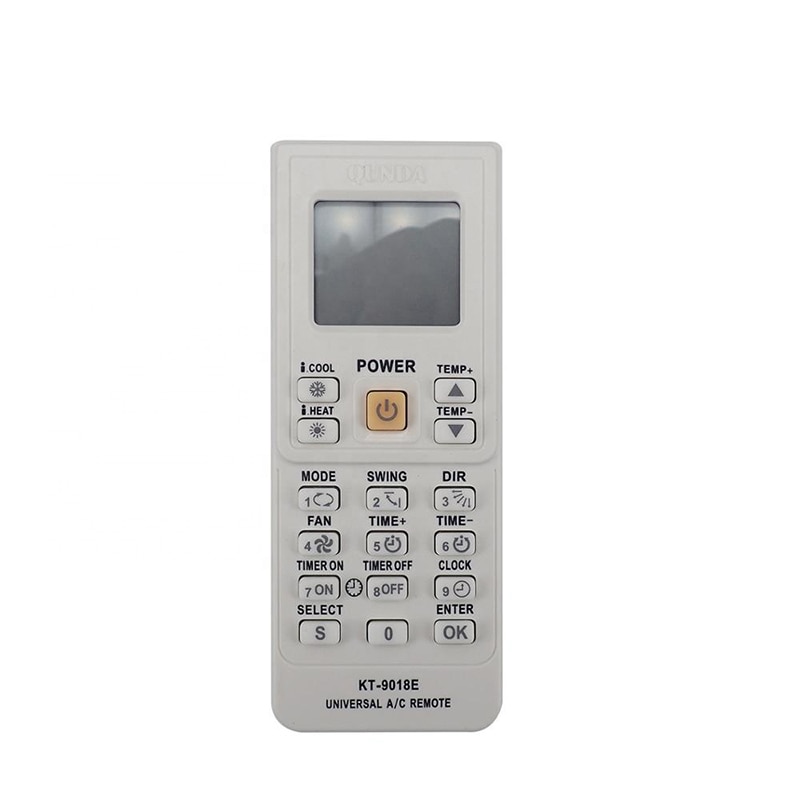 Air Conditioner air conditioning universal remote control suitable for toshiba panasonic sanyo nec fujitsu lg aux KT-9018e