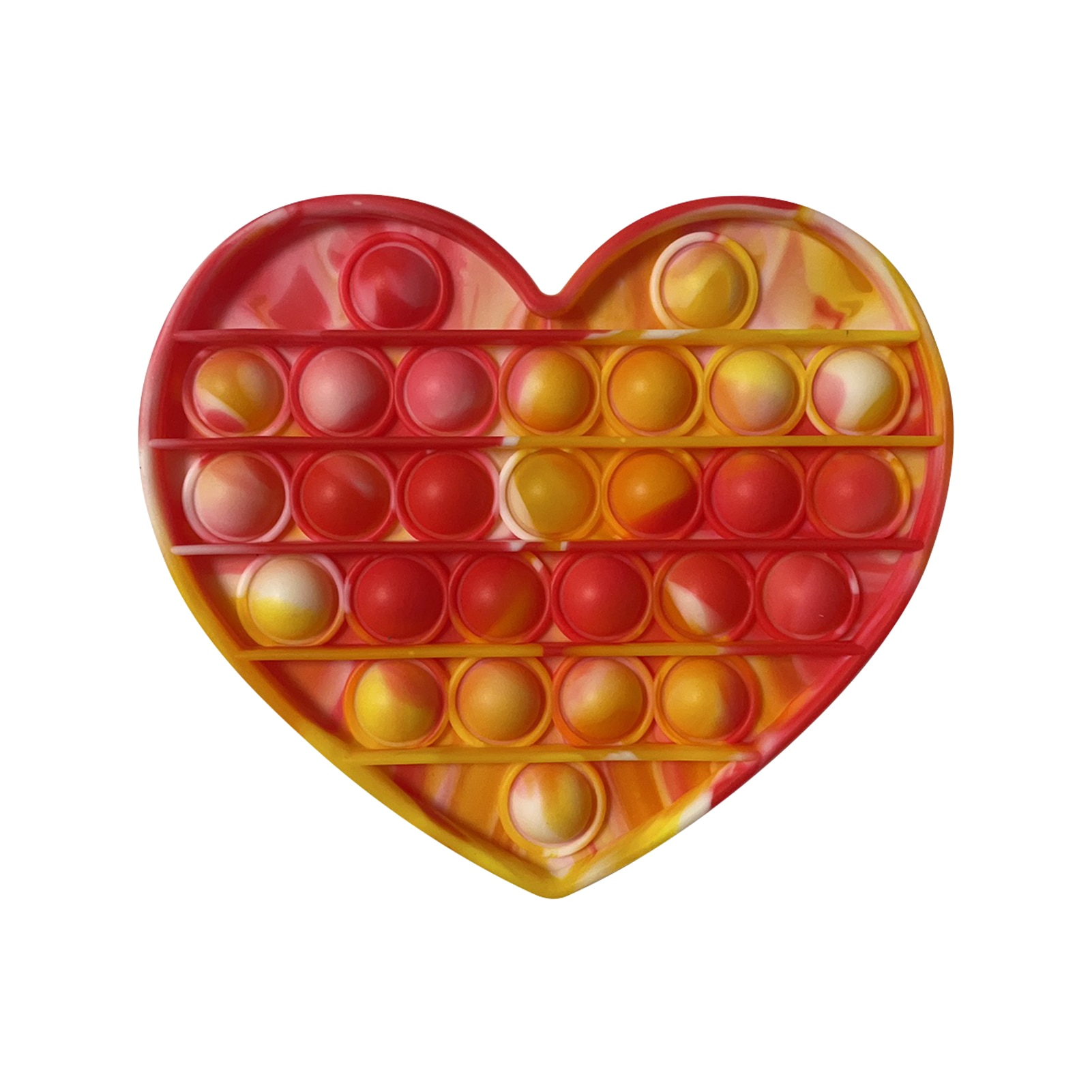 Love Heart Push Pops Bubble Sensory Toy Autism Needs Adult Child Funny Popit Anti-stress PopIt Fidget Stress Reliver Toys