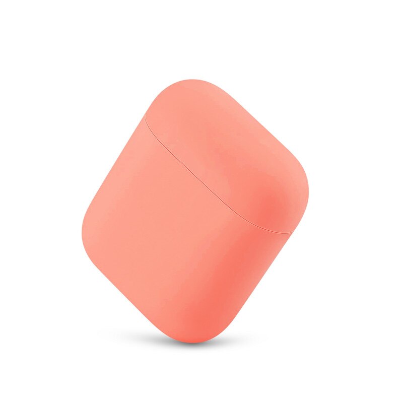 Funda de silicona blanda para auriculares Airpods 1/2, accesorios para auriculares, funda protectora para Apple AirPods 2: Apricot