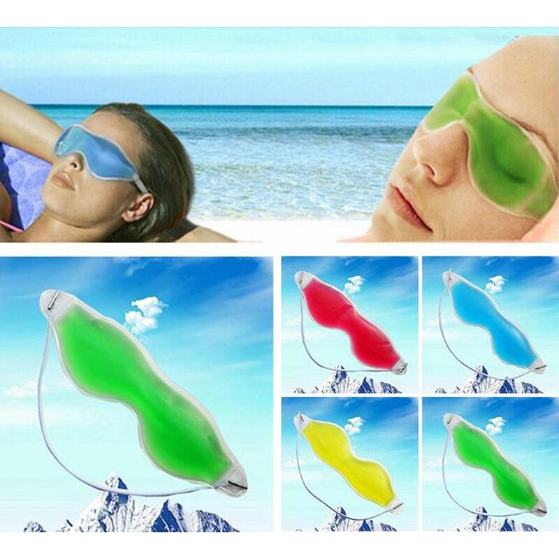 Gel Cold Sleeping Eye Mask Goggles Gel Sleep Eye Protection Ice Cool Soothing Tired Eye Eye Care Tools Remove Dark Circle