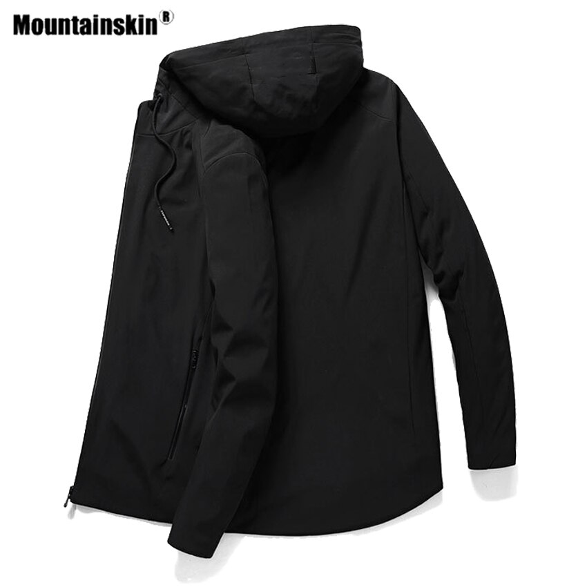 Mountainskin Mens Hiking Jacket Outdoor Sport Spring Autumn Breathable Windbreaker Camping Climbing Trekking 8XL Male Coat VA589