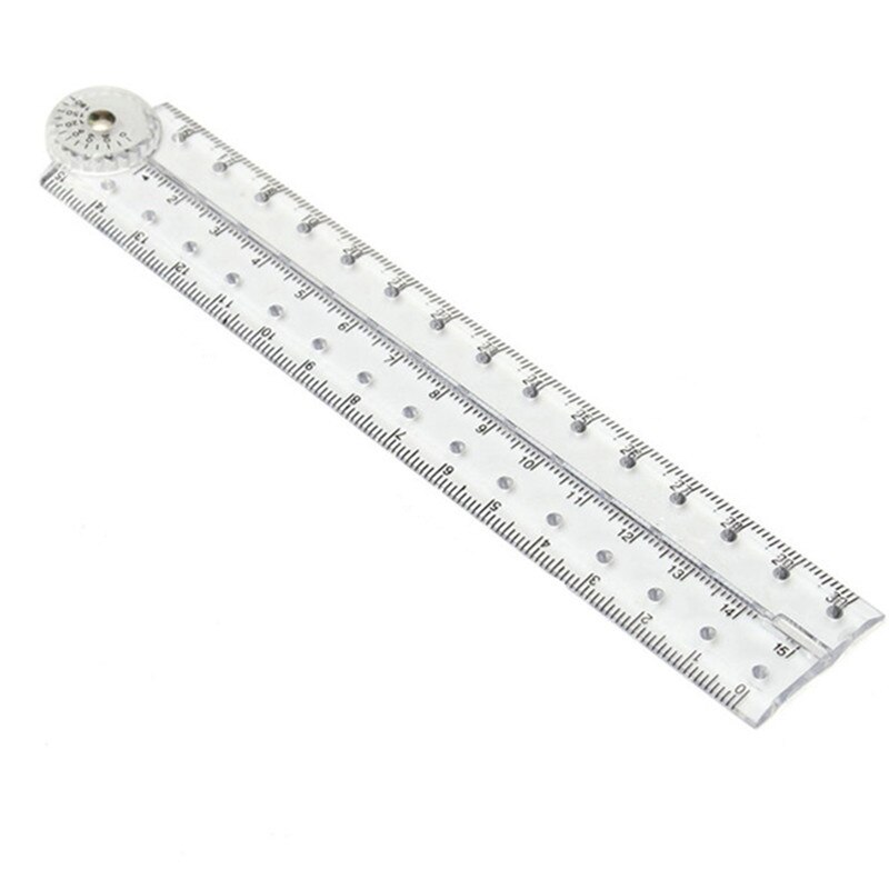 1 Uds lo más plástico acrílico transparente reglas rectas plegables 30Cm dibujo estudiante niños papelería suministros escolares