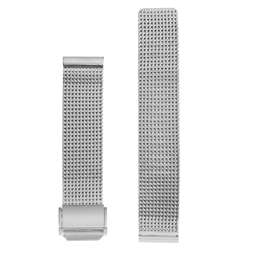Silver rostfritt stål mesh klockarmband utsökt krok spänne klockor rembyte armband 18/20/22mm cinturino orologio