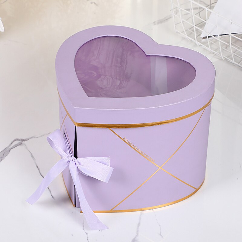 Two Layers Love Shape Rotating Box Paper Box Flower Box Packing Box DIY Decor Festival Favors: PP