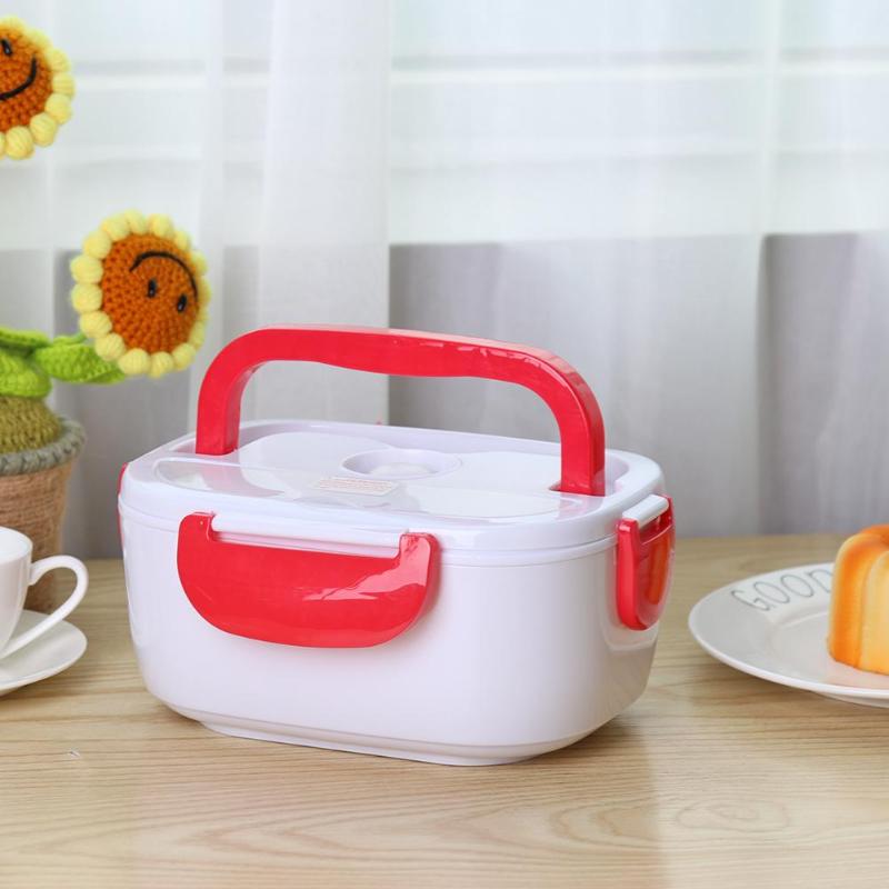 Portable Electric Heating Lunch Box Food Heater Rice Container Multi-functional Food Heater Box for Home Car 1.05L