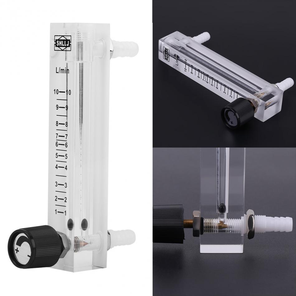 LZQ-7 Flowmeter 1-10LPM Flow Meter Acryl Gas Lucht Zuurstof Flowmeter Countor Indicator O2 Met Regelklep Connector