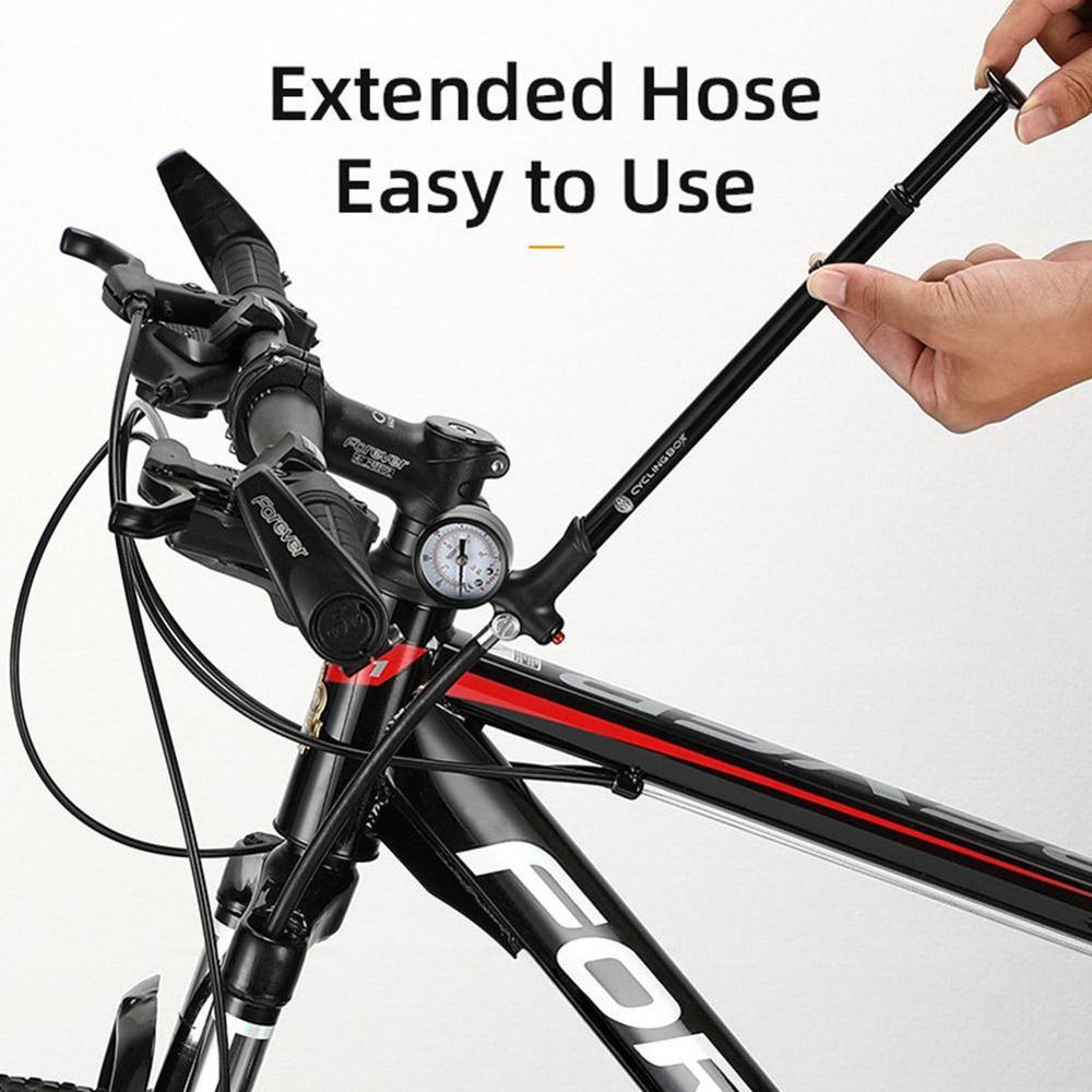Pompe à vélo vélo manuel lumière fourche avant choc pneu pompe pression Mini arrière Portable rétractable absorbeur jauge Q7Q1
