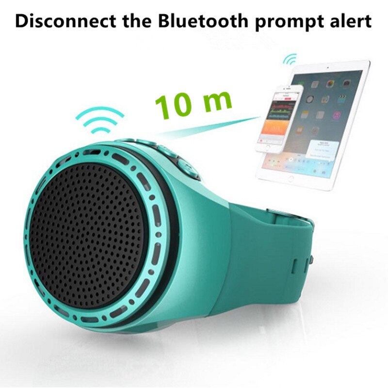 Watch Speaker Bluetooth Speakers Bracelet Sport MP3 Player TF Card Support FM Audio Radio Selfie Control Smart Wrist Portable