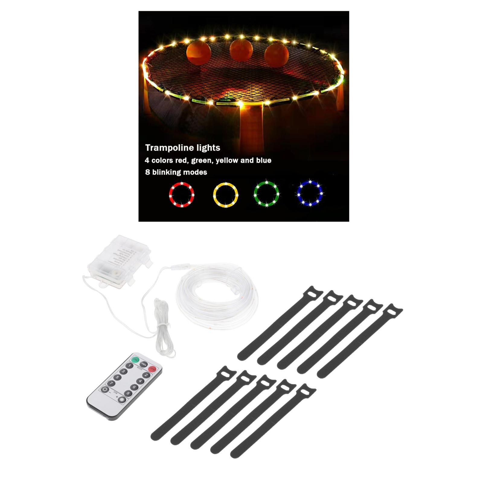 Battery Operated Rope String Strip Lights with 8 Modes Remote Control Dimmable Timer Outdoor Waterproof LED Light for Christmas