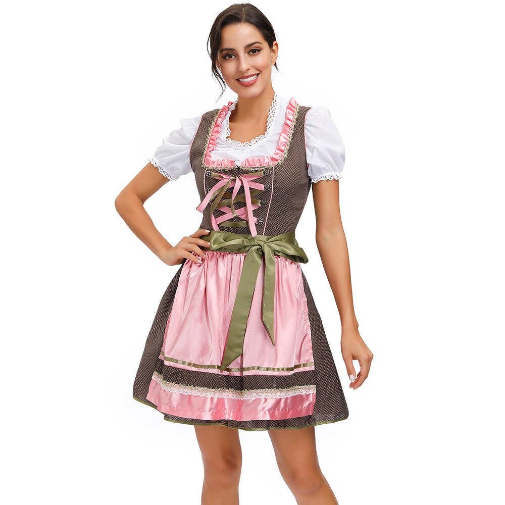 Wepbel Duitse Traditionele Kleding Beierse München Bier Festival Temperament Jurk Cafe Overalls: Xl