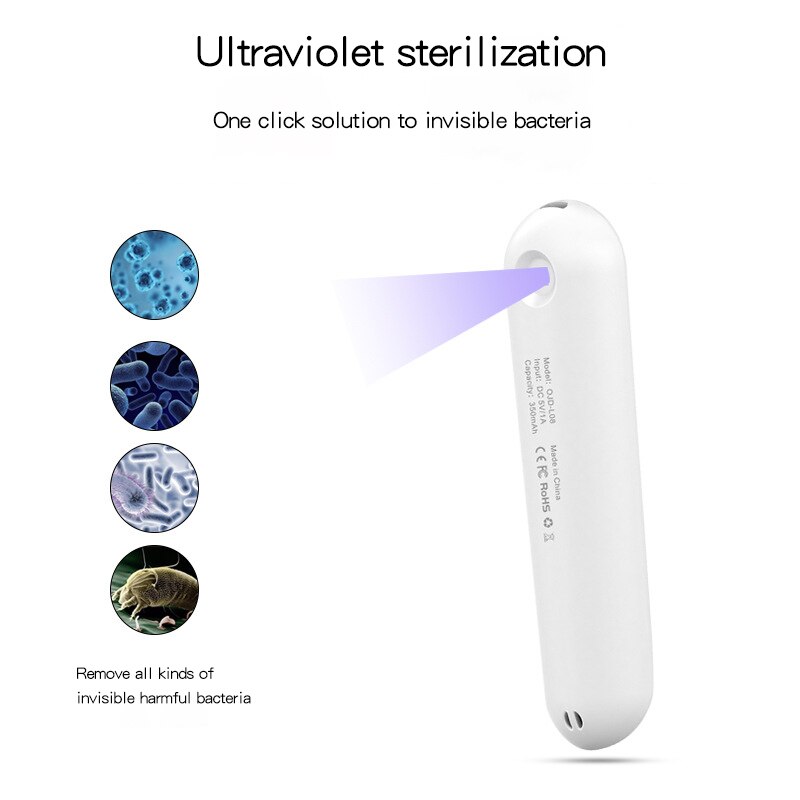 Uv Light Sanitizing Wand Uvc Hand Held Disinfection Stick Household Ultraviolet Sterilization Lamp
