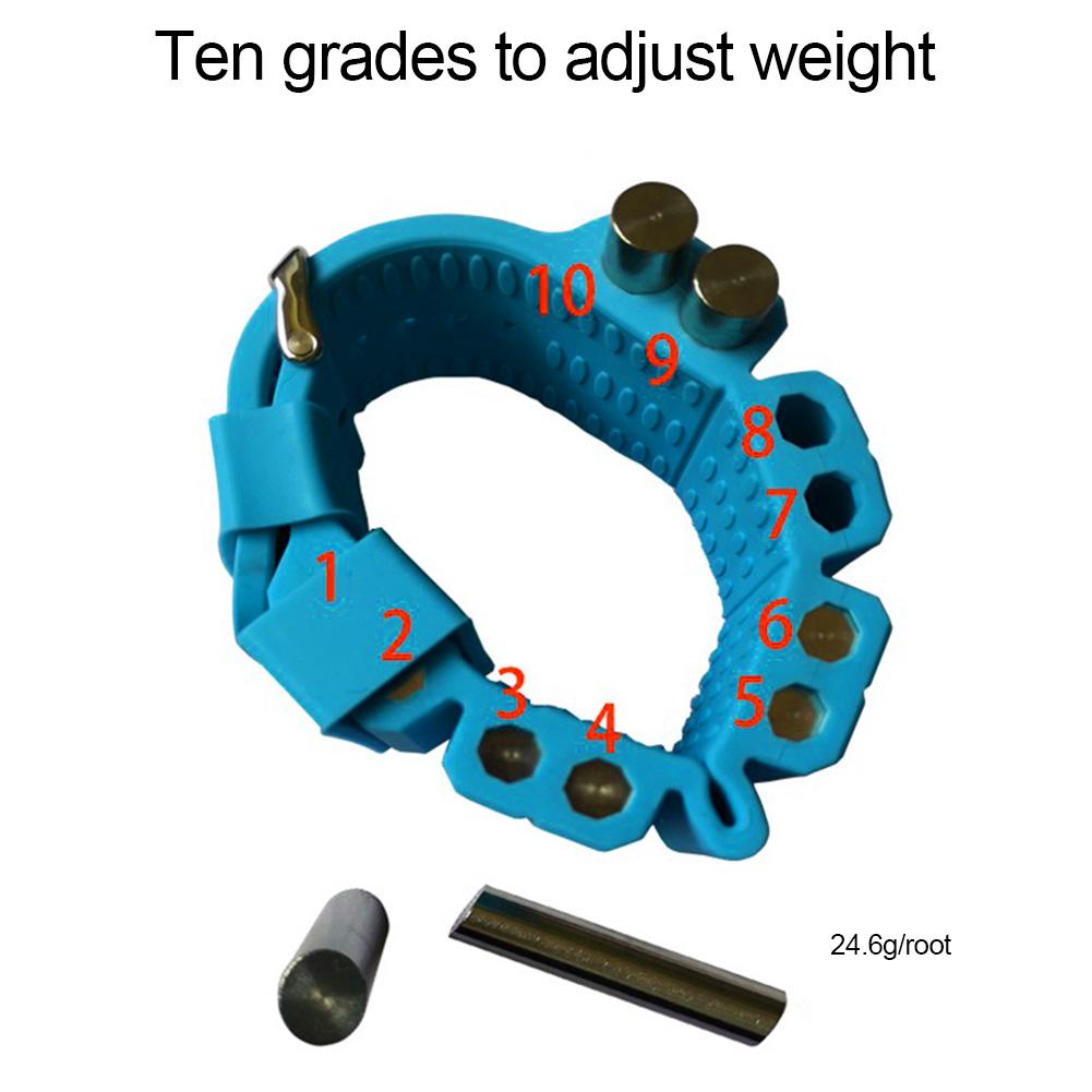 2PCS Fitness Wrist Weight Band Silicone Adjustable Weight-bearing Wrist Band Indoor Outdoor Sports Strength Training Accessories