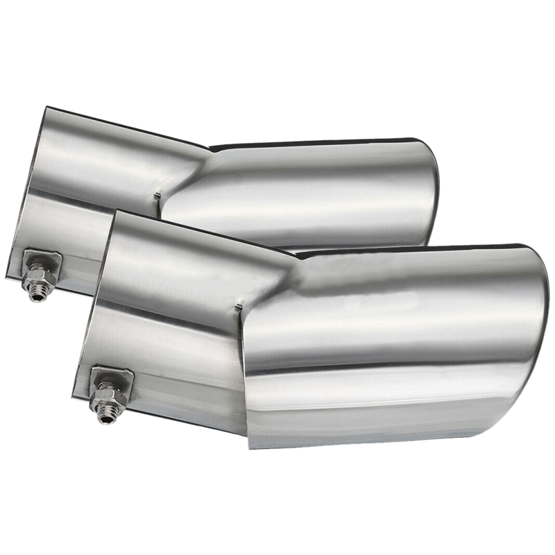 1 Pair Stainless Steel Exhaust Muffler Tail Pipe for Land Range Rover Sport 02-10: Default Title