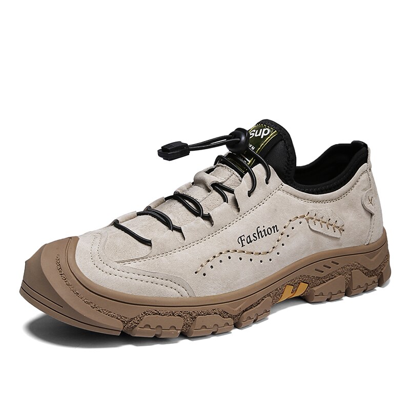 Casual Schoenen Oxford Sneakers Mannen Kaki Jurk Sneakers Comfortabele Ademende Sneakers Voor Mannen Business Skate Schoenen: Beige / 44