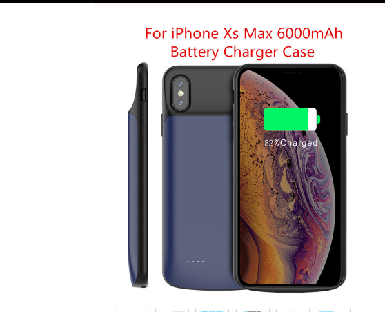 Battery Charger Case 5000mAh For iPhone 11 11 Pro 11 Pro Max Case For iPhone Xr X Xs Max 6 6s 7 8 Plus Power Bank Battery Case: Auburn