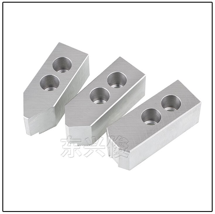 10 inch, 60/90/120 degree, hydraulic chuck soft jaw, 45# steel