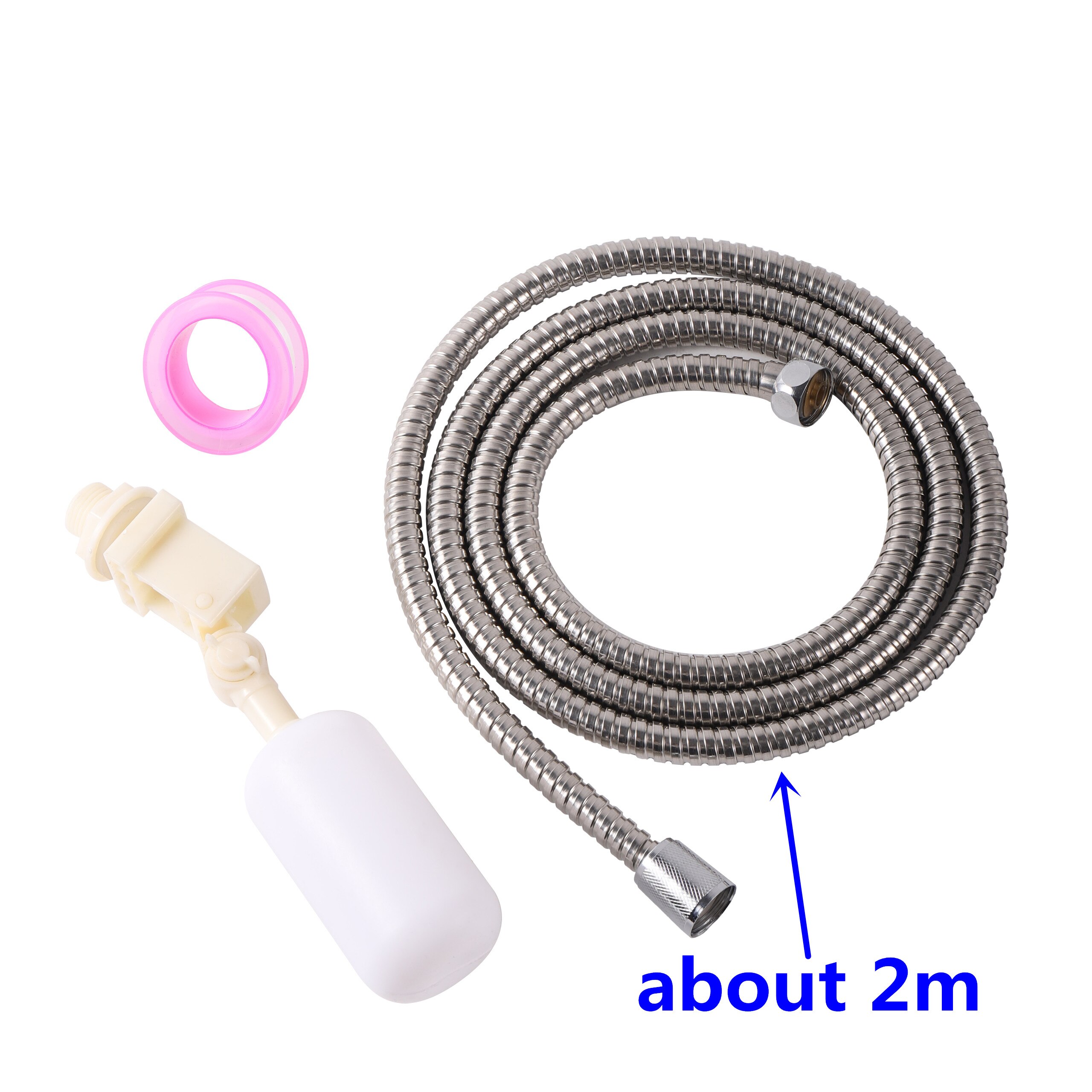 Bebedero de vaca y oveja de acero inoxidable 304, bebedero de bola flotante, cuenco para ganado y caballos, alimentador automático de agua, bebida de vaca con tubo: Kit 4