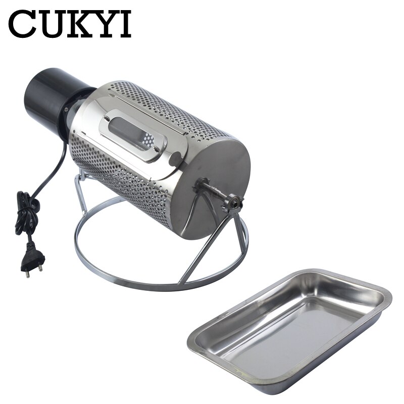 CUKYI Household Electric Coffee Roaster Coffee Bean Roasting Machine Stainless Steel Nuts Bean Baking Machine