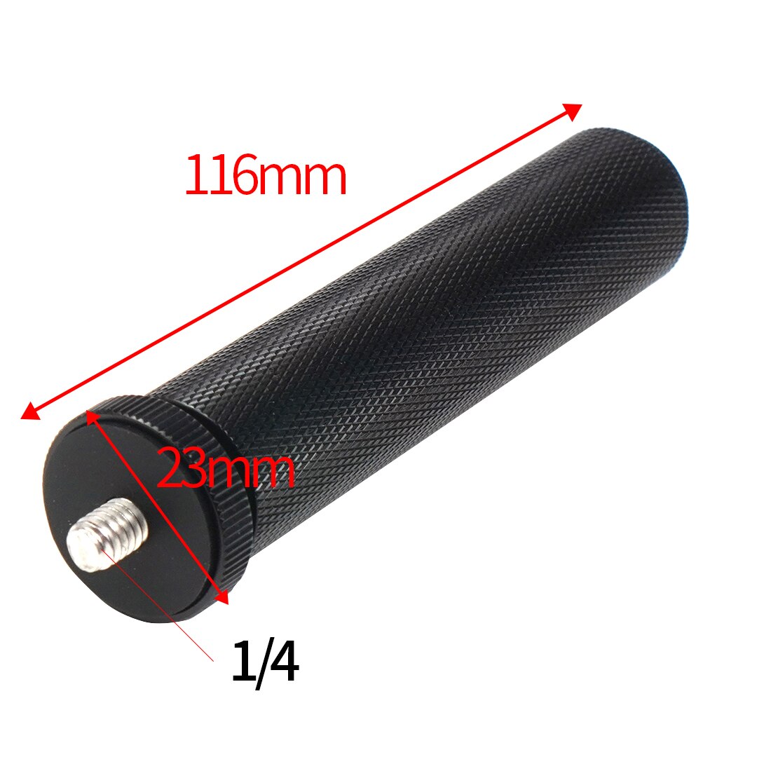 1/4 3/8 5/8 śruba uchwyt ręczny lustrzanka uchwyt gorącej stopki uchwyt ze stopu Aluminium dla GoPro telefon komórkowy Selfie stabilizator Holder: 1 4 male to female A