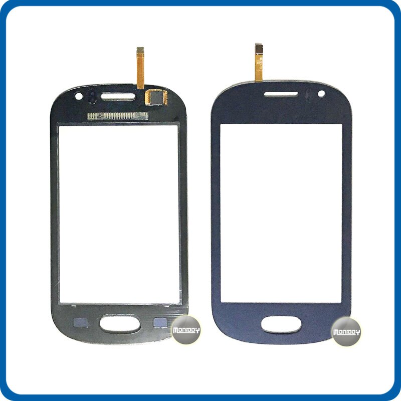 3.5 "Voor Samsung Galaxy Fame S6810 S6812 Touch Screen Digitizer Sensor Outer Glas Lens Panel Blauw Wit