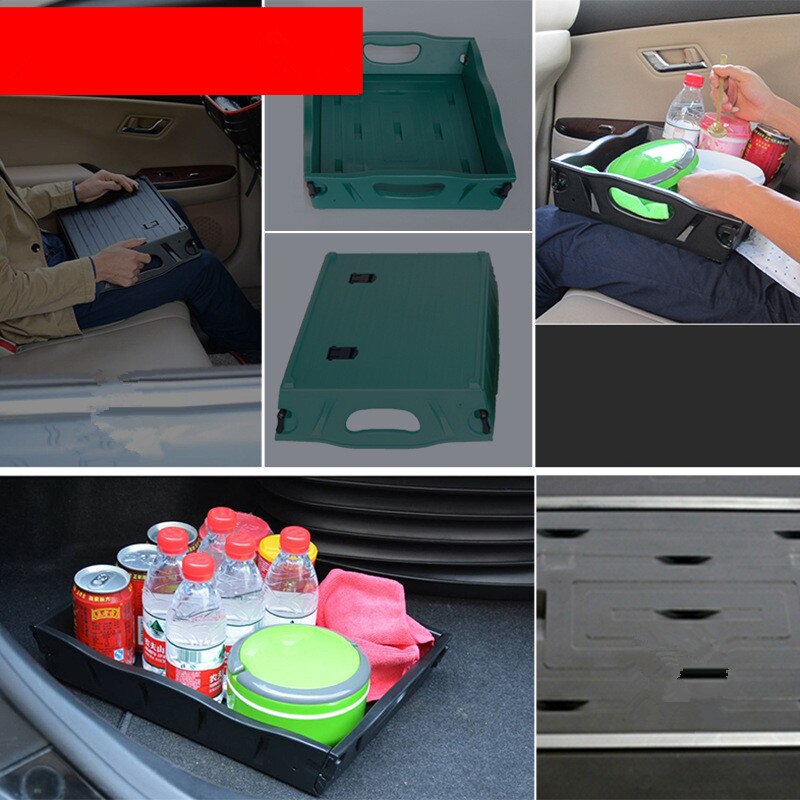 Multifunctionele Auto Opslag Mand Opvouwbare Auto Organisatie Als Laptop Bureau/Eetkamer Lade Voor Thuis/Auto/Hotel/ kantoor/Keuken