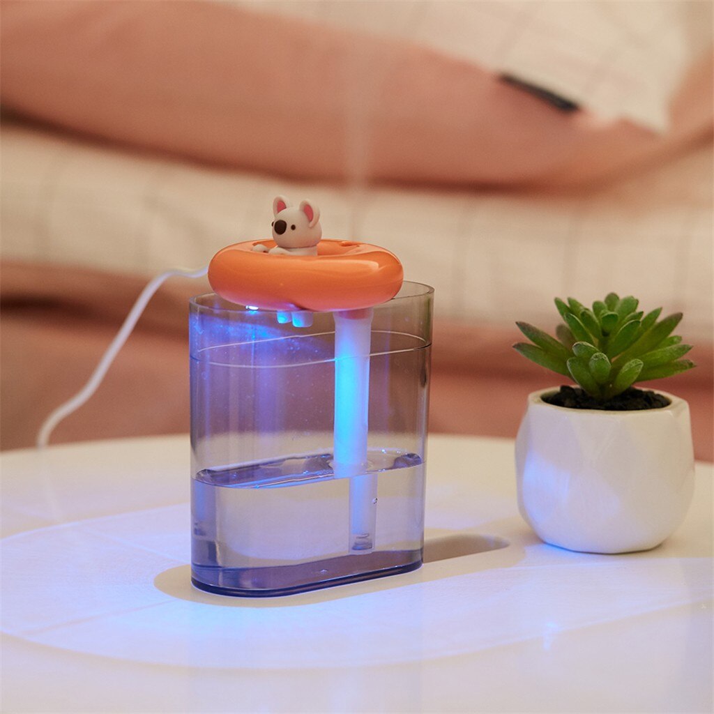 Mini Usb Cute Air Humidifier Silent Ultrasonic Diffuser Mist Maker Colorful Changing Led Night Light For Home Office Car #WL1