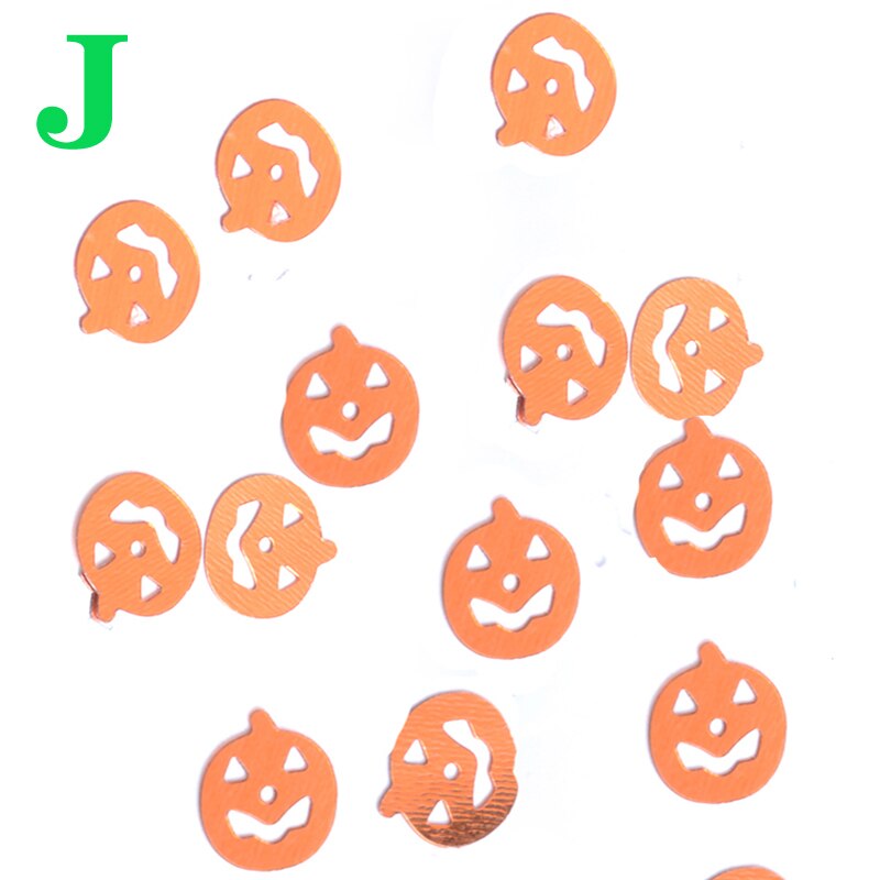 15g Spooky Halloween Confetti Pumpkin Spider Web Witch Bats Throw Confetti Sprinkle Home Festival Party Table Decoration: J