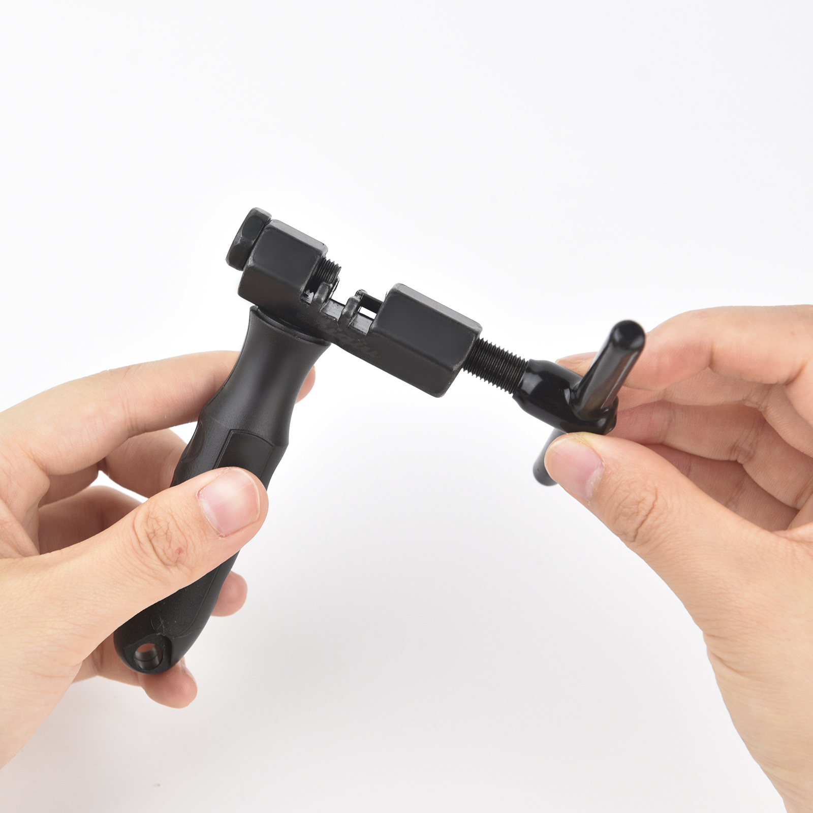 Cortador de cadena de bicicleta con gancho de cadena y pasador de repuesto, herramienta de reparación de cadena de bicicleta, herramienta de extracción y instalación de cadena de bicicleta