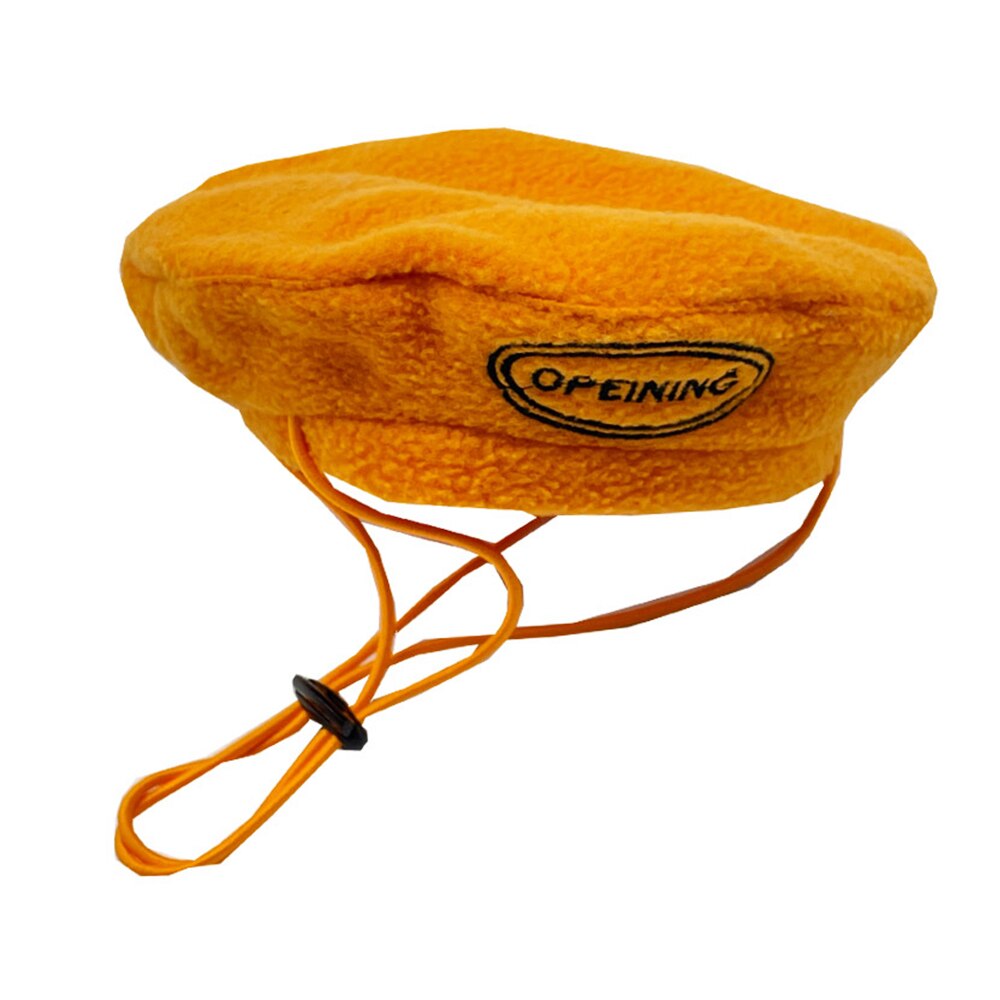 Béret ajustable coloré à la pour chien, accessoires de photographie, chapeau, chapeau, chapeau décoratif, petit gabarit, chiot, PC1617: Orange